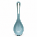 Top view of Remoxila ceramic spoon rest in blue.