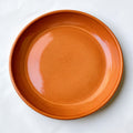 Remoxila Sunset Orange Plate — top-down view displaying entire plate face