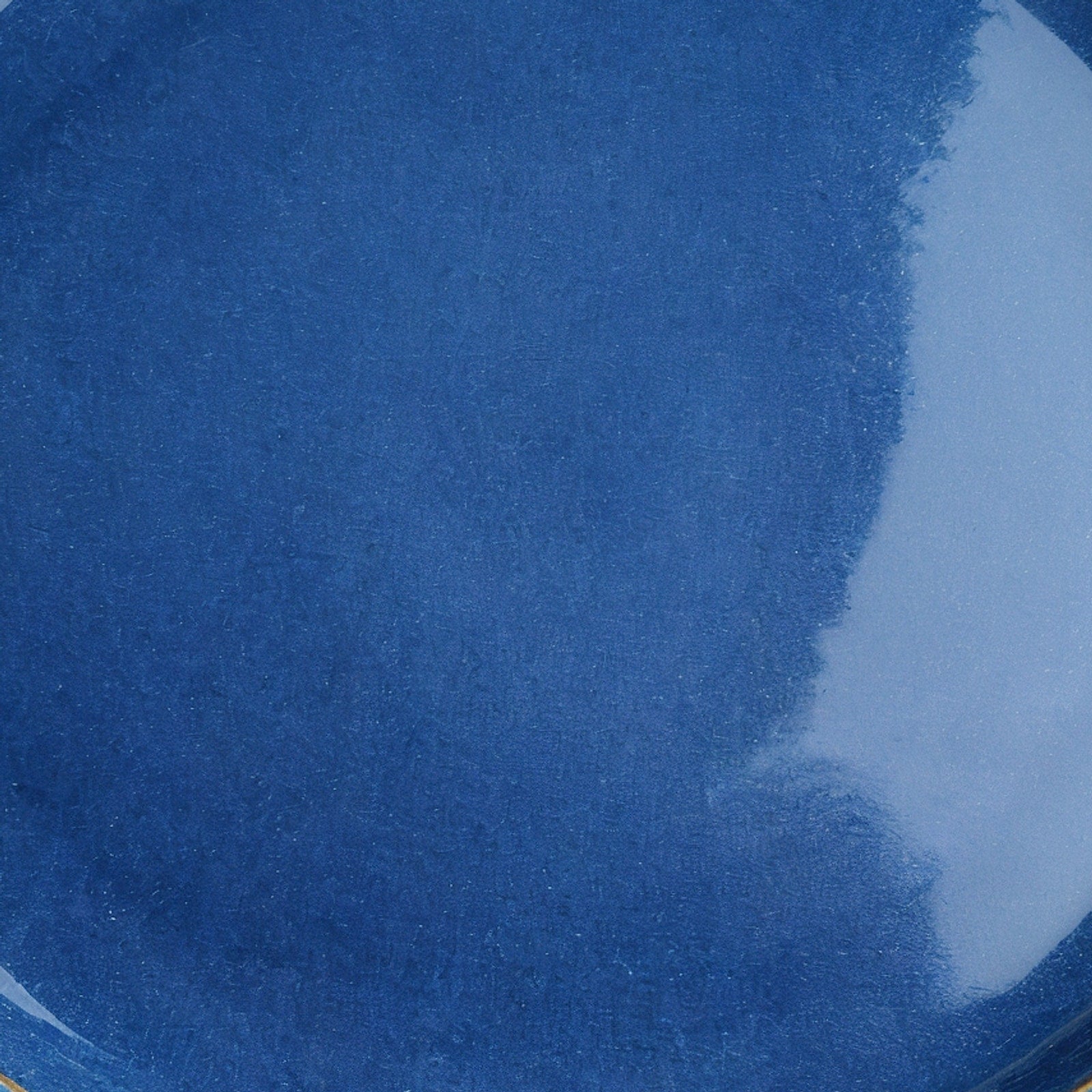 Remoxila Cobalt Blue Plate — macro detail of glaze surface texture