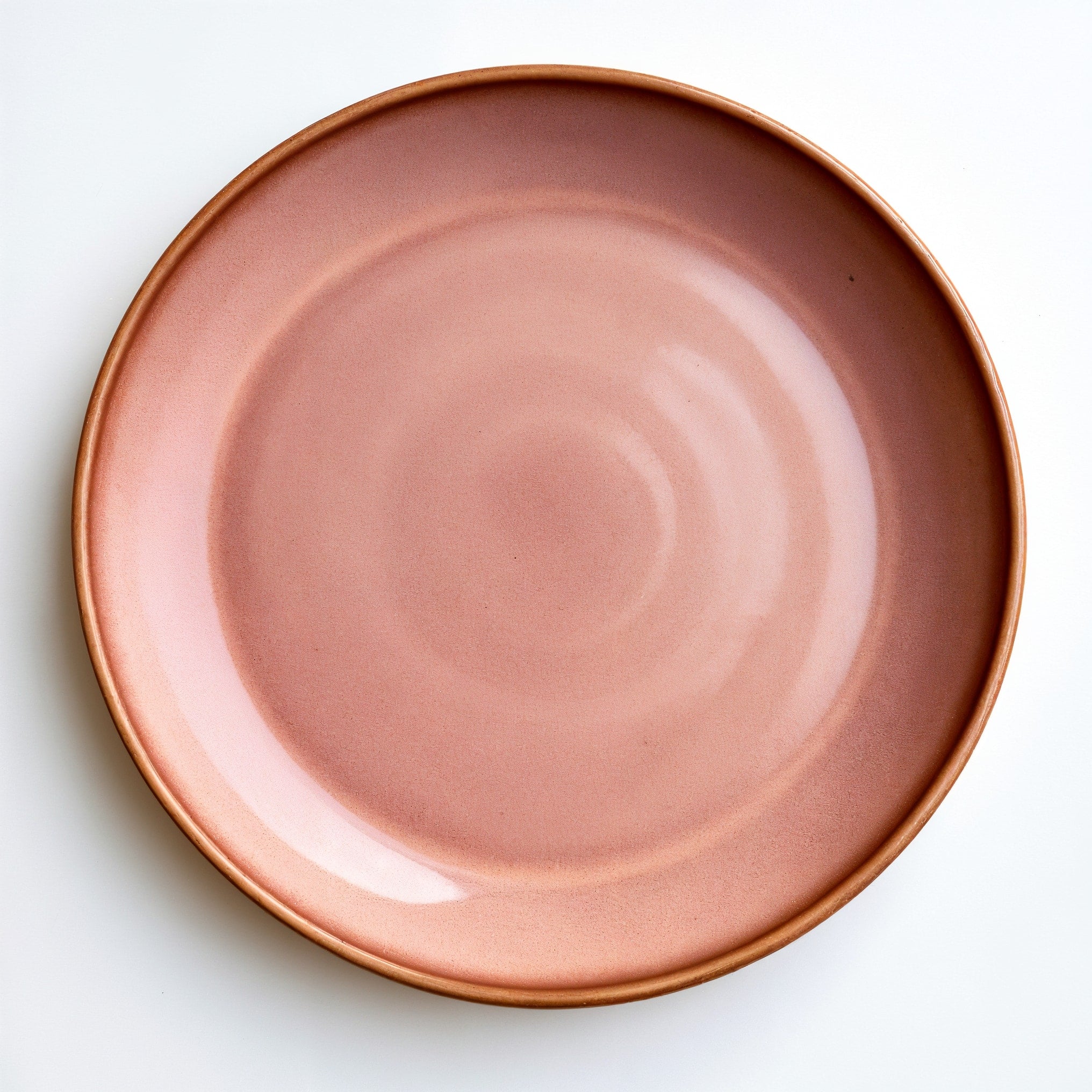 Remoxila Dusky Rose Plate — top-down view of the plate's full round face