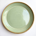 Remoxila Pistachio Green Plate — top-down view showing circular shape and matte finish