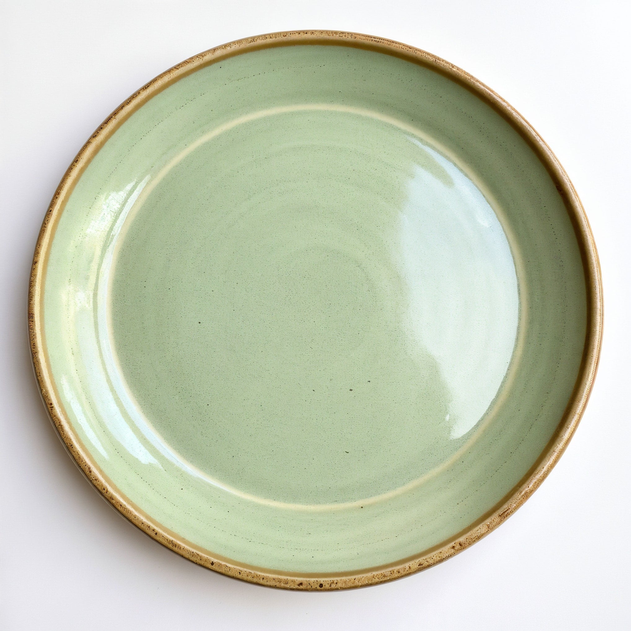 Remoxila Pistachio Green Plate — top-down view showing circular shape and matte finish