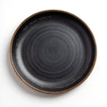 Remoxila Velvet Black Plate — strict top-down view showing perfect circle and glaze