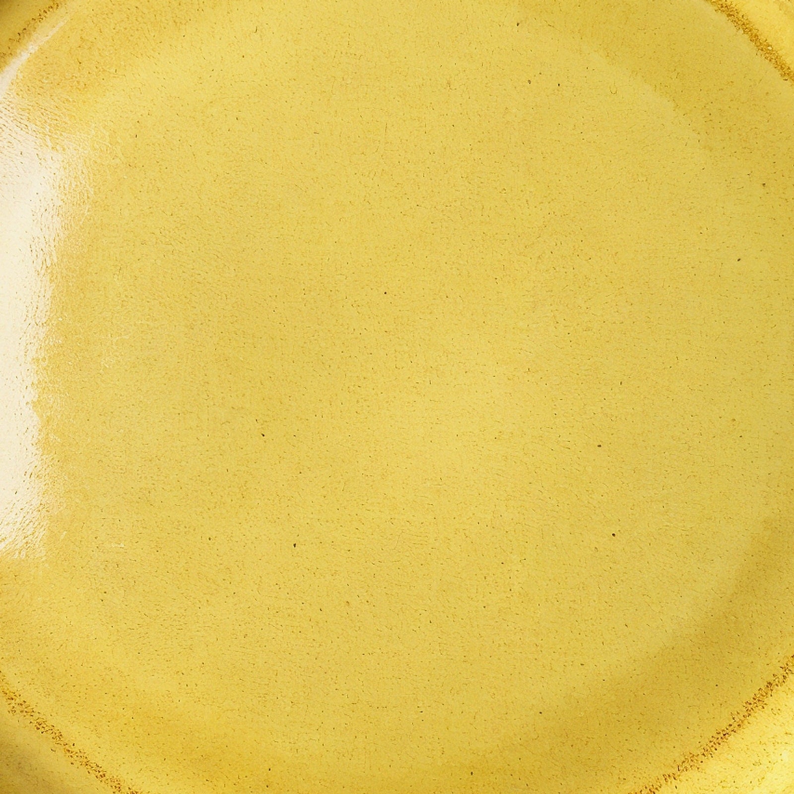 Remoxila Golden Yellow Stoneware Plate — macro glaze detail showing surface texture and matte finish