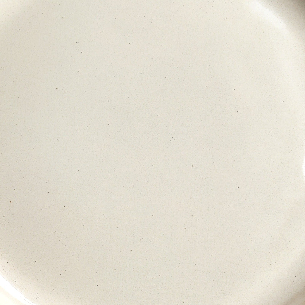 Remoxila Pearl White Plate — macro close-up of the glaze surface texture at the centre